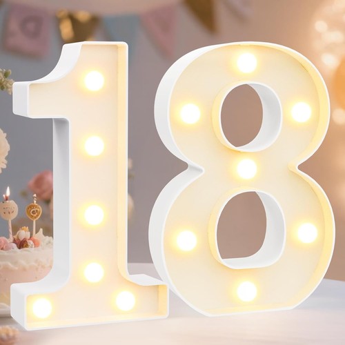 Decorative led light - led, number