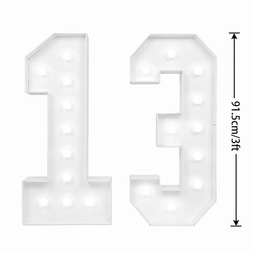 Light marquee numbers - marquee,