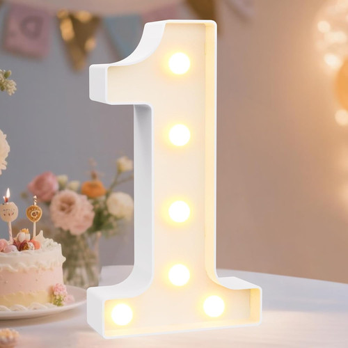 Decorative led light number - decorative, up