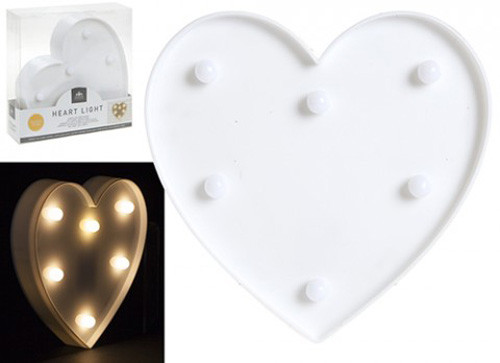 White heart sign - white,
