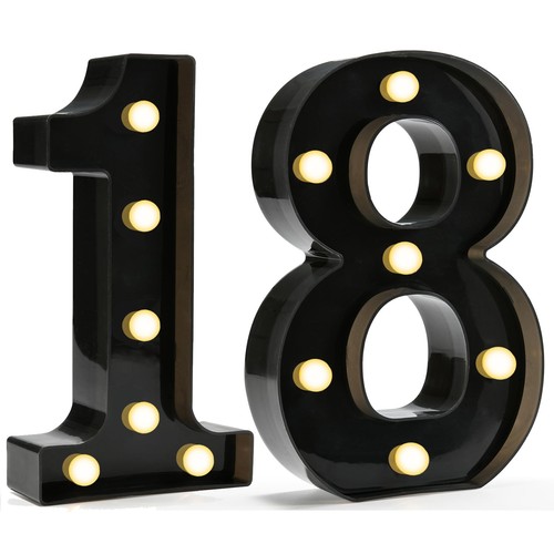 Decorative led light - light, number