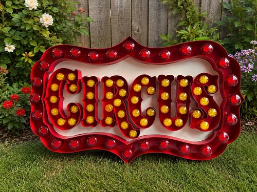 Circus lighted marquee sign - marquee,