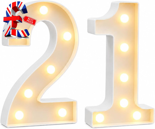 Led light numbers 20cm - light,