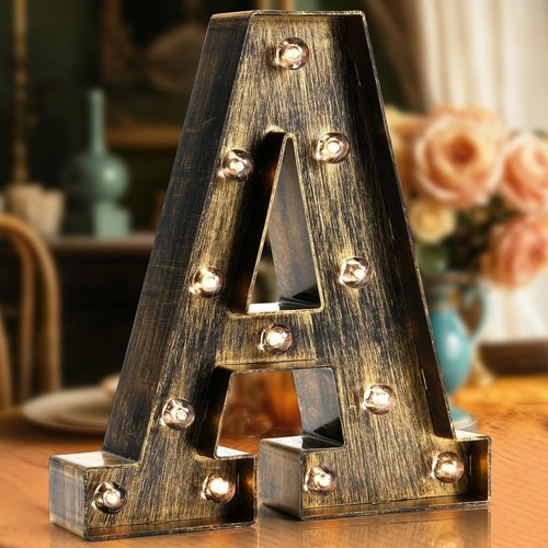 Led marquee letter - letter, lights