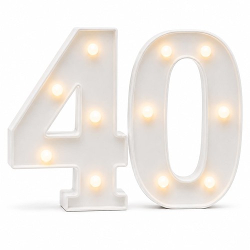 40th birthday led light - led, up