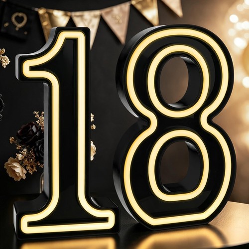 Marquee light numbers 6 - numbers, 8.6