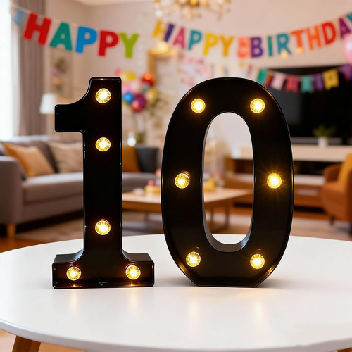 Led light numbers marquee - led,