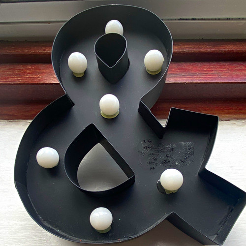 Ampersand marquee wall - (&),