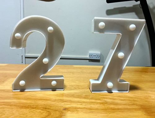 White led light marquee - light, up