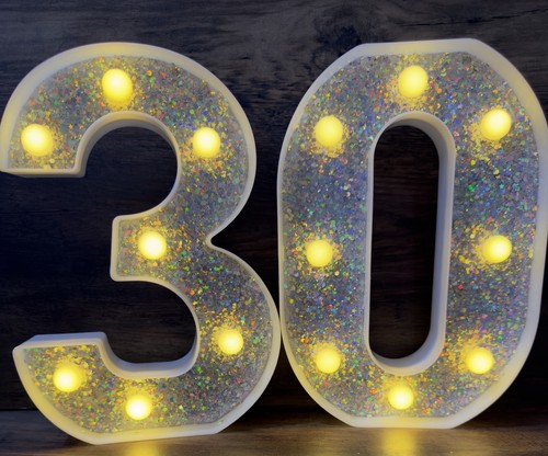 Light led marquee - led, number