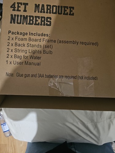 Marquee numbers 4ft - numbers,