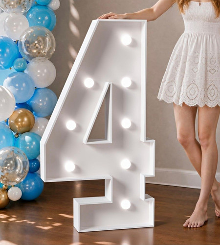 White led light up - white, 3