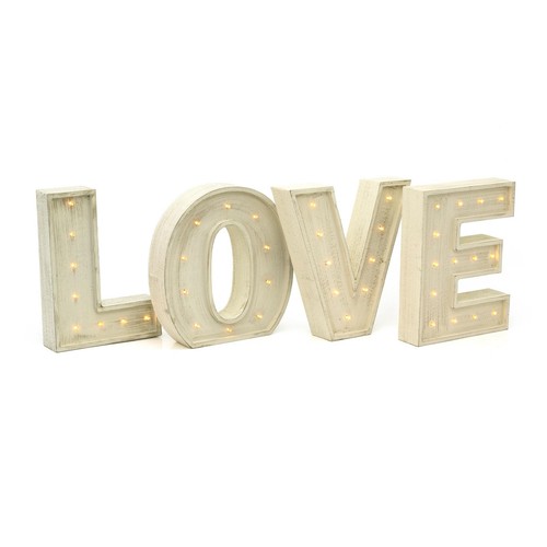 Rustic wooden light - wooden, love