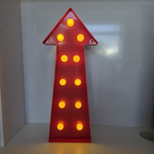 Morris red arrow marquee - morris,