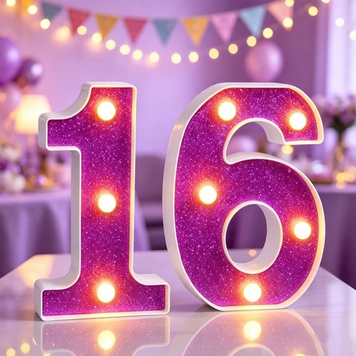 Light numbers 6 3inch - 16, 6.3inch