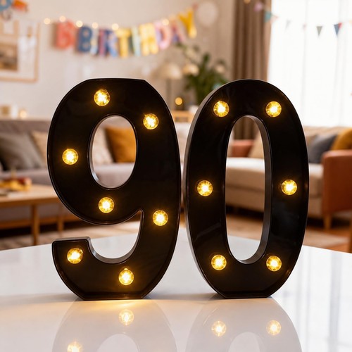Led light numbers marquee - light,