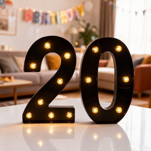 Led light numbers marquee - led,