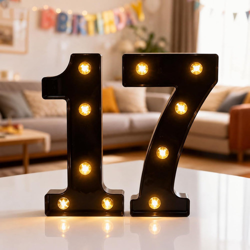 Led light numbers marquee - led, up