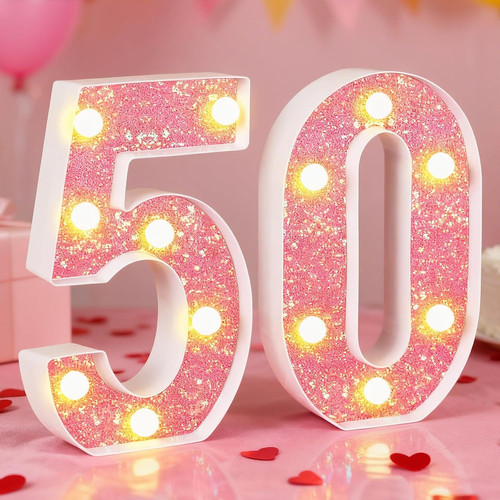 50th birthday decorations led - birthday,