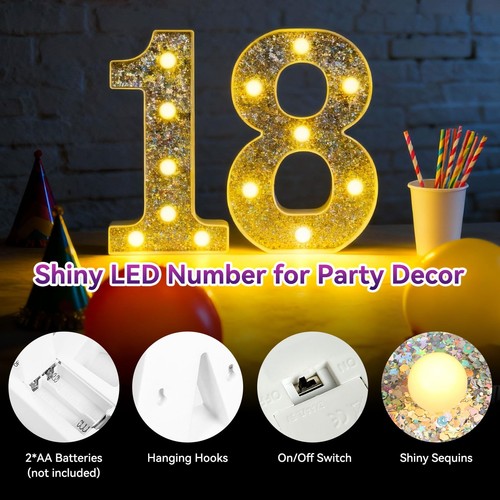 Led light letters numbers - light, &