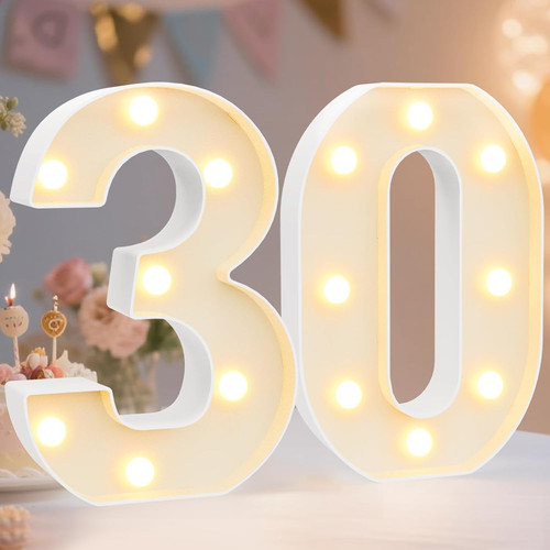 Decorative led light number - light, up