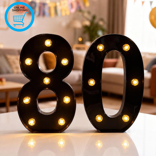 Led light numbers marquee - light, up