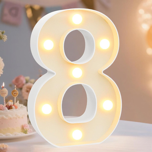 Decorative led light - decorative, number