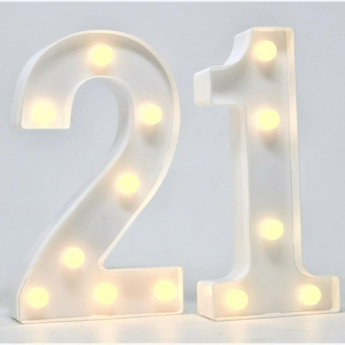 21st birthday led - sign, light