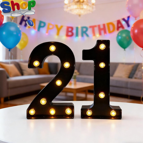 Led light numbers marquee - led,